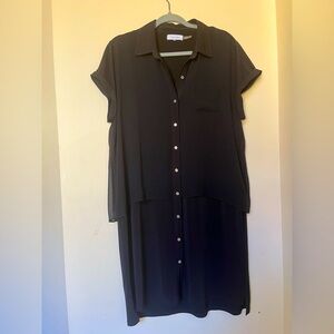 Calvin Klein Black Shirt Dress